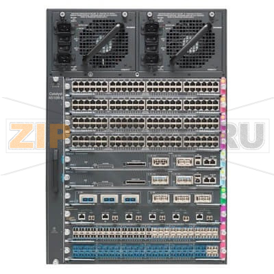 Шасси с вентилятором 48 Гбит/с, 10 слотов, без БП Cisco WS-C4510R+E= 