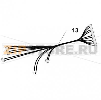 Cable Bundle Safety Circuit Bear Varimixer RN20 VL-2                                                                                      Cable Bundle Safety Circuit&nbsp;Bear Varimixer RN20 VL-2Запчасть на сборочном чертеже под номером: 13Название запчасти на датском&nbsp;языке: Cable Bundle Safety Circuit Bear Varimixer RN20 VL-2