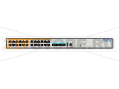 Коммутатор 168 Гбит/с, 24*100/1000M Base-T, 4*10G SFP+, 2 модульных слота питания Maipu S4330-30TXP 