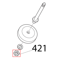 Dado es. DIN439, M6, basso Sirman Canova 300