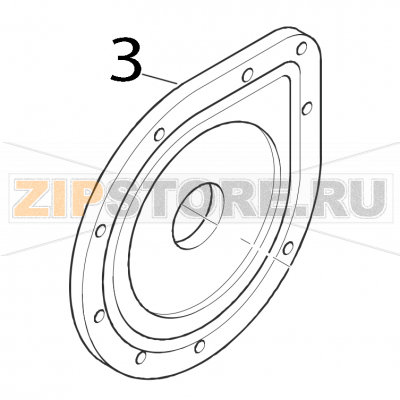 Flansch fuer motopompe 4225/2 Elettrobar Niagara 2150 Flansch fuer motopompe 4225/2 Elettrobar Niagara 2150Запчасть на деталировке под номером: 3