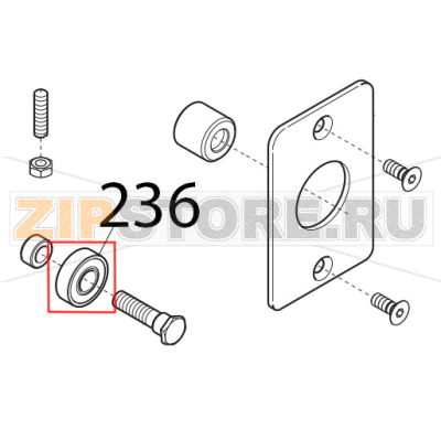 Cuscinetto carr. 6000, 2RS, R11 Sirman Canova 300 Cuscinetto carr. 6000, 2RS, R11 Sirman Canova 300Запчасть на деталировке под номером: 236