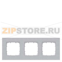 DELTA MIRO  АЛЮМИНИЕВЫЙ МЕТАЛЛИК РАМКА 3-МЕСТНАЯ Siemens 5TG1113-1