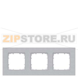 DELTA MIRO  АЛЮМИНИЕВЫЙ МЕТАЛЛИК РАМКА 3-МЕСТНАЯ Siemens 5TG1113-1 