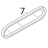 Timing belt 40S3M219UG Toshiba TEC B-SX4T-GS20-QM-R