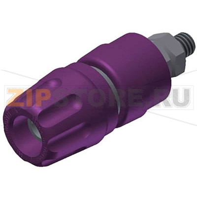 Зажим полюсный 35 А, фиолетовый, 1 шт Hirschmann PKI 10 A 