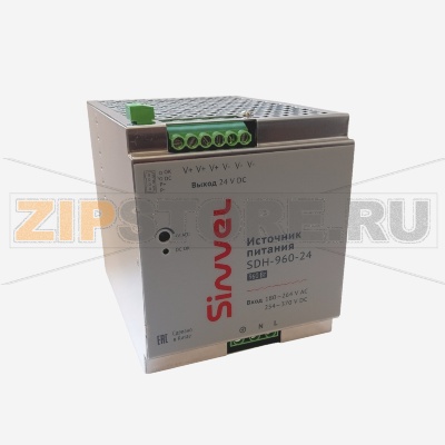 Блок питания 960 Вт, 180-264 В/AC, 254-370 В/DC, металлический корпус Sinvel SDH-960-24 