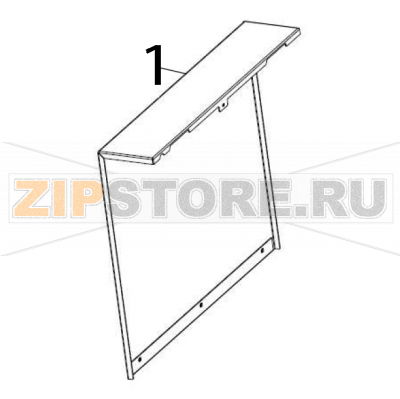 Electronics cover Zebra ZT600 Electronics cover Zebra ZT600Запчасть на деталировке под номером: 1