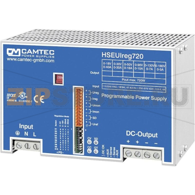 Блок питания лабораторный 0-18 В/DC, регулируемый, 0-40 А, 720 Вт Camtec HSEUIreg07201.18T 
