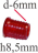 CABOCHON VOYANT ROUGE