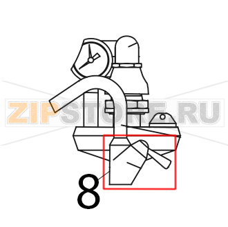 Single-hole cock Tecnoinox P70IE7 Single-hole cock Tecnoinox P70IE7Запчасть на деталировке под номером: 8