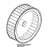 Fan D=196 H=61 38 blades stainless steel nut M8 Unox XB 803