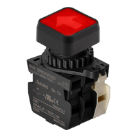 Выключатель кнопочный, Ø отверстия: 22/25 мм Autonics S2PRS-P3RUABDM