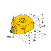 Датчик индуктивный Turck BI50U-Q80-VP4X2-H1141