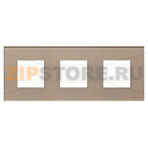 Рамка трехместная, двухмодульная, брызги шампанского ABB 2CLA227300N3901 