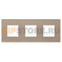 Рамка трехместная, двухмодульная, брызги шампанского ABB 2CLA227300N3901