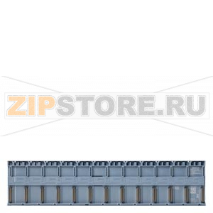 SIMATIC S7-1500 / ET 200MP; active backplane bus 12 slots for inserting S7-1500 I/O modules for hot swapping; for use in the ET 200MP with IM 155-5 PN HF (from FW V4.4.1); S7-1500 mounting rail and slot covers to be ordered separately Siemens 6ES7590-0BL0 