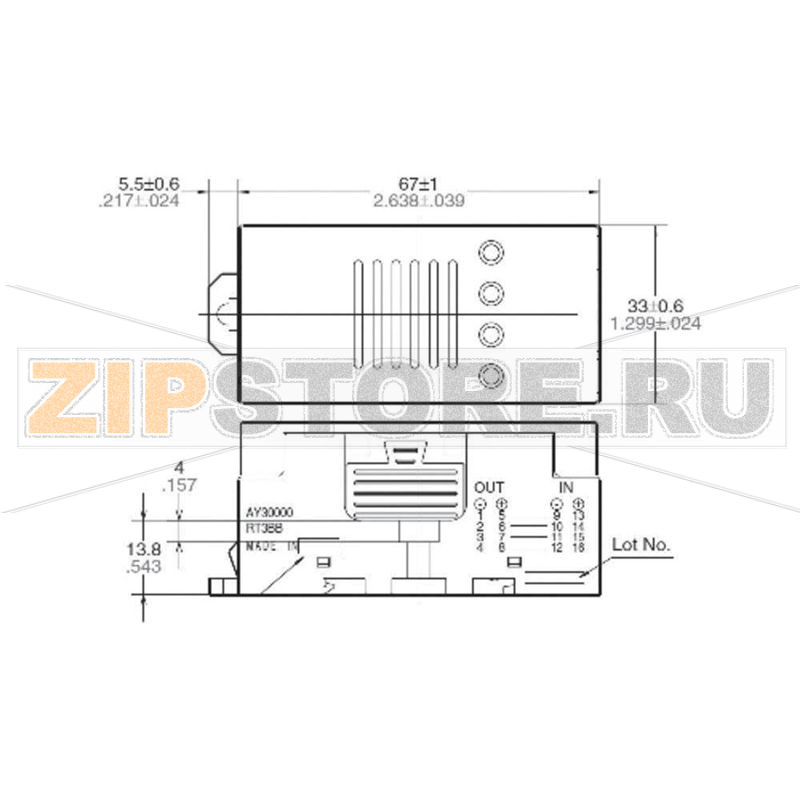 Разъём для реле, 1 шт Panasonic RT3BB 