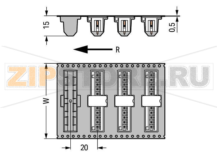 MCS MINI Вилка под пайку THR; 1.0 x 1.0 mm solder pin; прямые; 100% защита от неправильного подсоединения; упаковка в ленте на бобине; Шаг контактов 3,81 мм; 6-пол.; черные Wago 734-236/105-604/997-407 Вилки для пайки оплавлением припоя для поверхностного монтажаДоступны в ленте на бобине для автоматической сборкиОптимальная теплопроницаемость благодаря дизайну корпуса контакта обеспечивает более низкие температуры пайки100% защита от неправильного подсоединенияВозможны варианты кодировки...