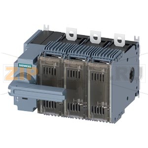 ПРЕДОХРАНИТЕЛЬНЫЙ ВЫКЛЮЧАТЕЛЬ-РАЗЪЕДИНИТЕЛЬ 125A, ТИПОРАЗМЕР 2, 3-ПОЛ FOR LV HRC ПРЕДОХРАНИТЕЛЬ ТИПОРАЗМЕР 000 И 00 ПЕРЕДН.УПРАВЛЕНИЕ СЛЕВА КОМПЛ. С ПРЯМЫМ ПРИВОДОМ СЕРЫЙ ПЛОСКИЕ КЛЕММЫ Siemens 3KF2312-2LF11 