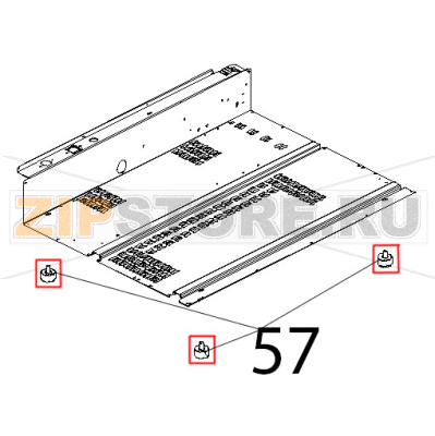 Piedino M10, D=35, H=20, nero opaco Unox XV 703G Piedino M10, D=35, H=20, nero opaco Unox XV 703GЗапчасть на деталировке под номером: 57