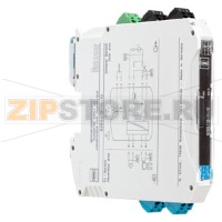 SITRANS I100 isolating power supply for rail mounting, slim design - width 12.5mm, single channel design with intrinsically safe 0/4...20mA output, for supply of 2-wire transmitters and mA sources (4-wire transmitters) with intrinsically safe input, appro