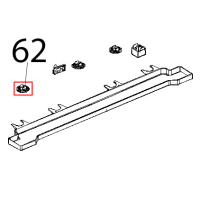 Clip fissaggio cassetto raccogligocce Unox XVC 104