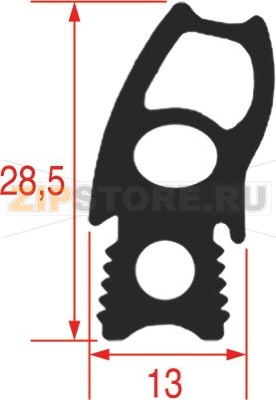GASKET FOR OVEN DOOR 750x625 mm 