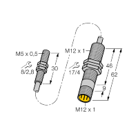 Датчик индуктивный Turck BI1.5-EG05-0.3-M12-SIU-H1141