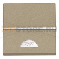 Механизм одноклавишной кнопки, двухмодульный, шампань ABB 2CLA220420N1901