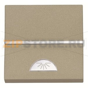 Механизм одноклавишной кнопки, двухмодульный, шампань ABB 2CLA220420N1901 