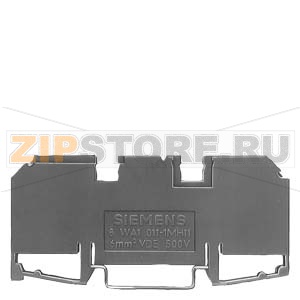 КЛЕММА ТЕРМОПЛАСТИКОВАЯ ИЗОЛИРОВАННАЯ РАЗМЕР 6  8ММ ВИНТОВОЕ ПОДСОЕДИНЕНИЕ БЕЗ ТЕСТ. ГНЕЗДА Siemens 8WA1011-1MH11 