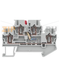 КЛЕММА ДВУХРЯДНАЯ С LED (15-30V) ПРУЖИННОЕ ПОДСОЕДИНЕНИЕ: 0.08 - 2.5 MM2, ШИРИНА: 5.2 MM, СЕРАЯ Siemens 8WH2020-5JF30