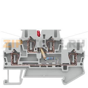 КЛЕММА ДВУХРЯДНАЯ С LED (15-30V) ПРУЖИННОЕ ПОДСОЕДИНЕНИЕ: 0.08 - 2.5 MM2, ШИРИНА: 5.2 MM, СЕРАЯ Siemens 8WH2020-5JF30 