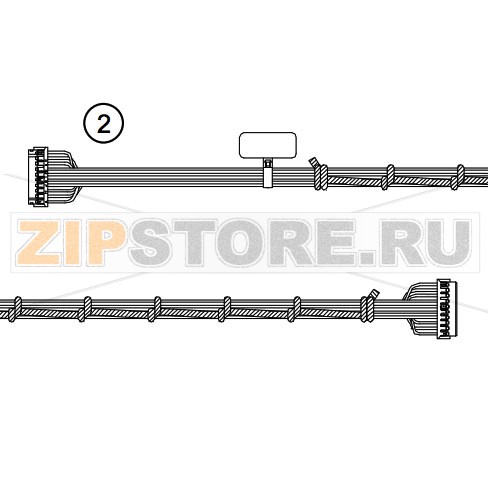 Кабель питания для термоголовки Datamax M-4206 Mark II Шлейф питания для печатающей термоголовки Datamax M-4206 Mark IIЗапчасть на сборочном чертеже под номером: 2Название запчасти Datamax на английском языке: Printhead Power Cable