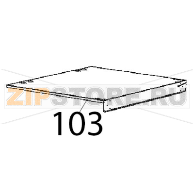 Coperchio inox Unox XBC 1005E Coperchio inox Unox XBC 1005EЗапчасть на деталировке под номером: 103