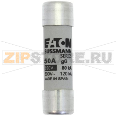 Предохранитель, 50 A, AC 400 В, 120 кА, 14x51 мм, gL/gG, IEC Eaton CYL FUSE &gt;STR &gt;14x51 50A GG 