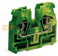 2-проводные центральные клеммы; без кнопок; 2,5 мм; CAGE CLAMP®; 2,50 mm; зеленые-желто Wago 869-327