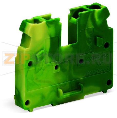 2-проводные центральные клеммы; без кнопок; 2,5 мм; CAGE CLAMP®; 2,50 mm; зеленые-желто Wago 869-327 