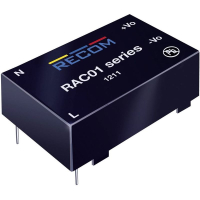 Блок питания AC/DC, 3.3 В, 0.3 А, 1 Вт Recom RAC01-3.3SC