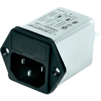 Фильтр сетевой 10 А, 250 В/AC, 60.3x46x35 мм, 60 шт Schaffner FN 9260-10-06