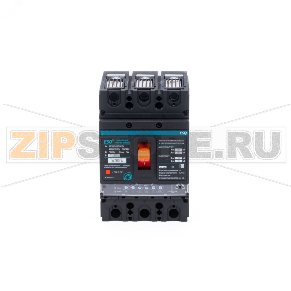 Выключатель автоматический 250 А, 50 кА, 50/60 Гц ESQ 14.02.03.000033 