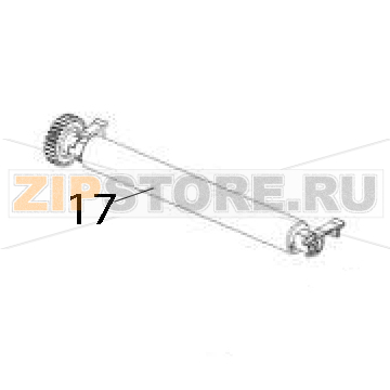 Platen roller 300dpi Zebra ZD421 Direct Thermal Platen roller 300dpi Zebra ZD421 Direct ThermalЗапчасть на деталировке под номером: 17