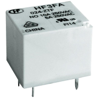 Реле электромагнитное 5 В/DC, 10 А, 1 шт Hongfa HF3FA/005-ZTF