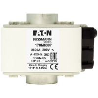 Предохранитель, 900 A, AC 1250 В, size 3, 76x92x93 мм, aR, IEC Eaton FUSE 900A 1250V 3DKN/95 AR