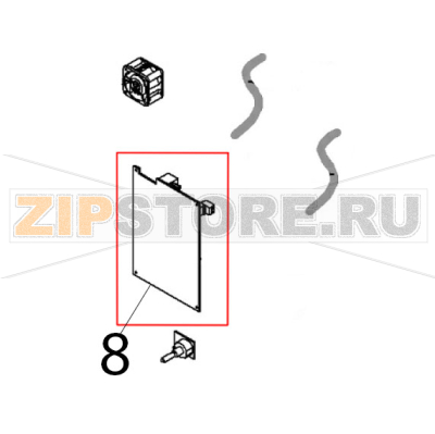 Kit scheda CPU acto Angelo Po AT61EW Kit scheda CPU acto Angelo Po AT61EWЗапчасть на деталировке под номером: 8