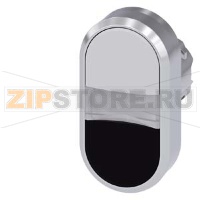 АКТУАТОР ДВОЙНОЙ КНОПКИ, 22MM, КРУГЛ., ГЛЯНЦЕВЫЙ МЕТАЛЛ, КНОПКА БЕЛАЯ, КНОПКА ЧЁРНАЯ ПЛОСКАЯS, С ГРАВИРОВКОЙ ЛАЗЕРОМ, ВЕРХНИЙ РЕГИСТР Siemens 3SU1050-3AB61-0AA0-Z&nbsp;Y11