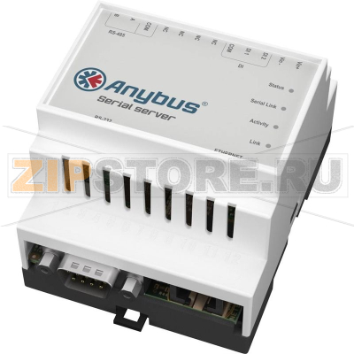 Сервер последовательных устройств 0.07 А, LAN, RS-232, RS-485 Anybus AB7701 