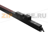 Блок розеток однофазный 32 А, вертикальный, 20 розеток IEC C13, 4 розетки IEC C19 Hiden HE1V-20A4B-32-QM-30Z