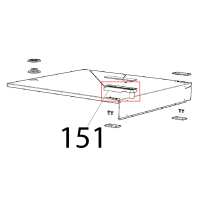 CT BT Door upper bracket Unox XVC 205E